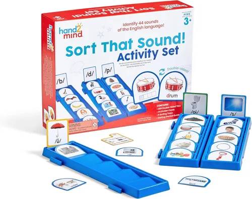 hand2mind Ordenar que Conjunto de Actividades Sonoras, Conciencia fonémica, Materiales de Enseñanza ESL, Ciencia de los Manipulativos de Lectura,