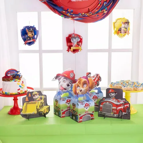 Miniatura 4 de Paw Patrol Adventures - Decoración de mesa multicolor (14 a 8.8 pulgadas), paquete de 1 pieza central de fiesta única, diseño llamativo y divertido