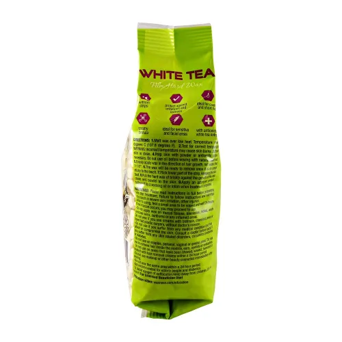 Miniatura 5 de Waxness Perlas de cera dura de película de crema de té blanco, 1.1 lb (500 g) - Cera dura profesional sin fisuras con aroma a té blanco para cara