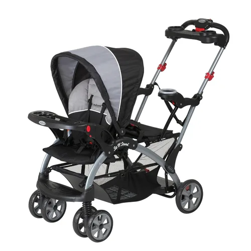 Miniatura 8 de Baby Trend Sit N' Stand - Cochecito doble, ónix Ónice
