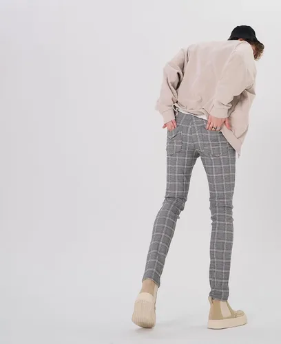 Miniatura 7 de Plaid&Plain Pantalones a cuadros para hombre, pantalones de vestir ajustados para hombre, pantalones chinos ajustados para hombre