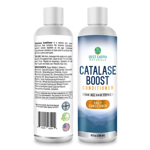 Miniatura 2 de Best Earth Naturals Acondicionador de fórmula Catalase para apoyar la vitalidad y la salud del cabello para mujeres y hombres, 8 onzas líquidas