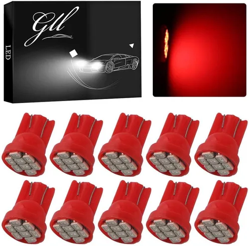 Miniatura 7 de Grandview Super brillante 80 lúmenes T10 cuña 194 168 2825 175 192 W5W azul alta potencia 1206 10-SMD luces LED bombilla placa interior mapa cúpula