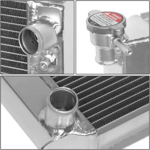 Miniatura 3 de Auto Dynasty Radiador compatible con 1990-1996 300ZX MT, radiador de enfriamiento de 2 filas, aluminio completo