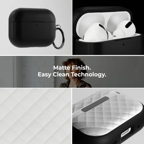 Miniatura 2 de HUSH Funda premium para Airpods Pro de 2ª generación compatible con Airpods Pro de 1ª/2ª generación, compatible con carga inalámbrica