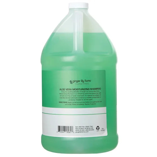 Miniatura 2 de Ginger Lily Farms Club & Fitness Champú hidratante para todo tipo de cabello, 100% vegano y libre de crueldad, aroma a aloe vera, repuesto de 1
