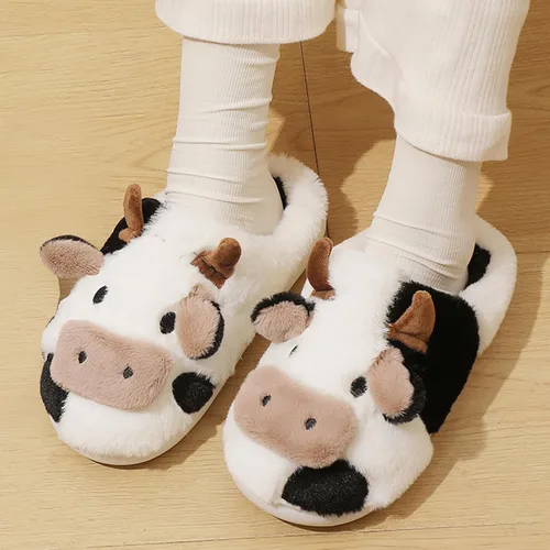 Miniatura 7 de TOPALL Pantuflas para mujeres y hombres, con bordado mejorado, mullidas, mullidas, cómodas, antideslizantes, cálidas, para interiores y exteriores