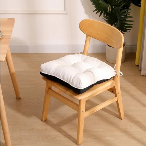 Miniatura 8 de RACE LEAF Cojines para sillas de comedor, paquete de 4 unidades, almohadillas de espuma viscoelástica para sillas de cocina con lazos y respaldo