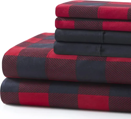 Miniatura 3 de Marina Decoration Ropa de cama ultra suave y sedosa con bolsillo profundo, rayón derivado de bambú para todas las estaciones, juego de sábanas de 6