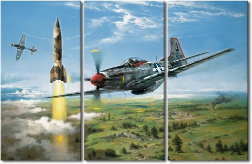Miniatura 29 de Lienzo decorativo para pared de niños, decoración de dormitorio de adolescentes de la Segunda Guerra Mundial, imágenes en pared para decoración