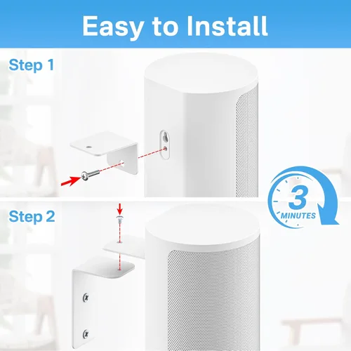 Miniatura 9 de notiela Par de soportes de altavoces de alta resistencia para soportes de altavoces Sony con soporte de pared y soportes de barra de sonido Sony