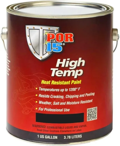 Miniatura 11 de POR-15 44316 puntura de alta temperatura de aluminio - 8 onzas líquidas