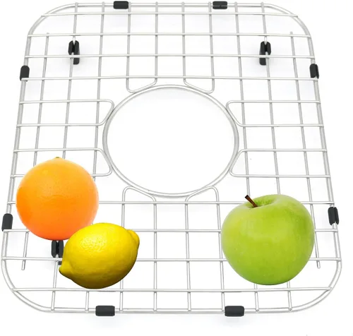 Miniatura 6 de Paquete de 2 rejillas de fregadero de 11-3/4 pulgadas x 13-7/8 - Estante protector de fregadero de cocina de acero inoxidable 304 resistente