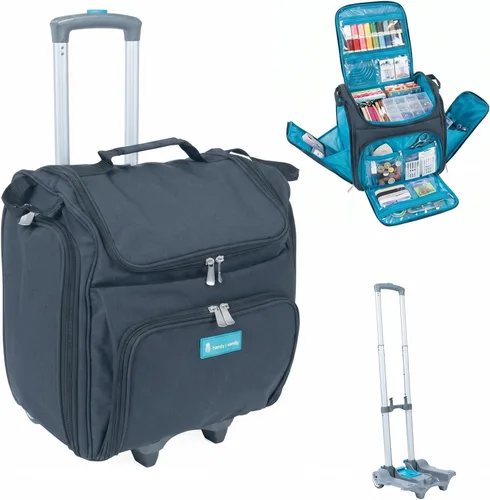 Handy Sandy Crafter's - Organizador de bolsas de mano, bolsa de almacenamiento para suministros de manualidades y soporte para álbumes de recortes