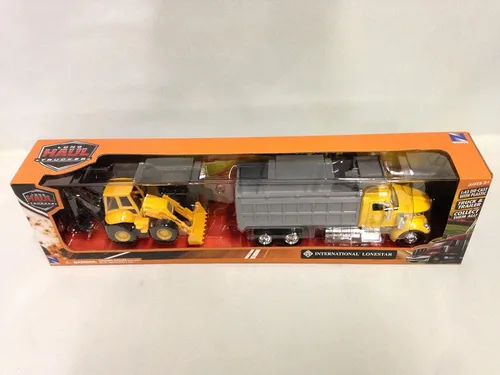 Miniatura 6 de Camión volquete Lonestar internacional a escala 1:43 con cargador de ruedas