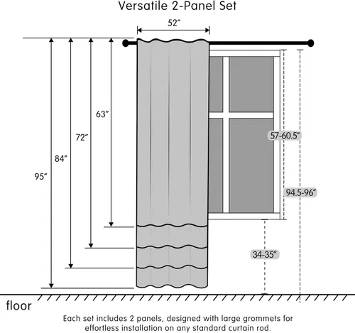 Miniatura 2 de SUBRTEX - Cortinas opacas de 52Wx63L, cortinas florales para oscurecer la habitación, cortinas de ventana aisladas térmicamente de 2 paneles