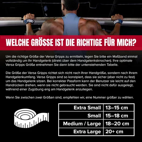 Miniatura 4 de Versa Gripps® Fit, hecho en los EE. UU., correas para la muñeca como alternativa al levantamiento de pesas, el mejor accesorio de entrenamiento Negro