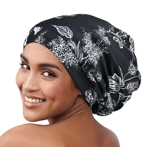 Miniatura 9 de Alnorm - Gorro con forro de satén y suave banda elástica para hombres y mujeres, talla única Se ajusta a la mayoría