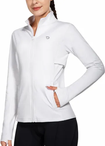 Miniatura 12 de baleaf Chaqueta de Running de Forro Polar para Mujer Resistente al Agua con Cremallera Completa Equipo para Clima Frío Invernal Chaquetas Térmicas