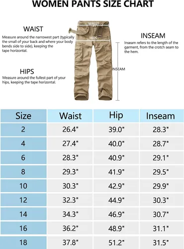 Miniatura 3 de AKARMY Pantalones cargo de ajuste relajado para mujer, pantalones de senderismo para deportes al aire libre, pantalones casuales, pantalones