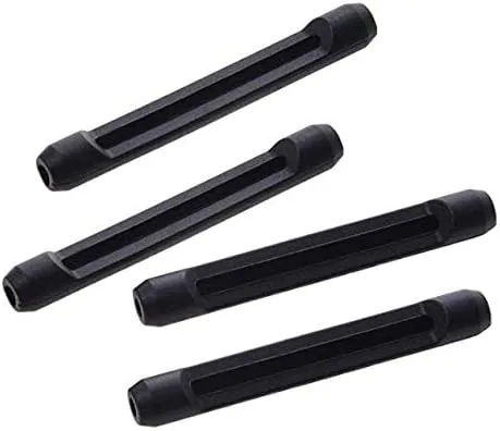 Miniatura 2 de 5 pares de almohadillas de silicona suave negra para los oídos, puntas de las sienes, almohadillas antideslizantes para gafas con gancho