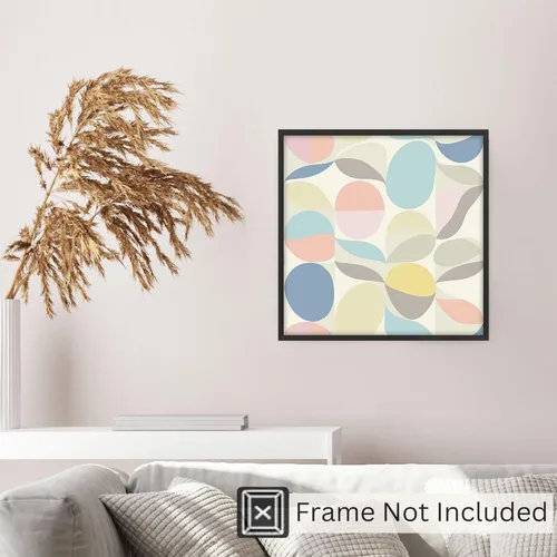 Miniatura 5 de Ethan Taylor Abstract Wall Art Prints Unframed Square Posters 'Retro 70s Hippie Groovy Pattern II' Retro Home Décor for Living Room, Bedroom