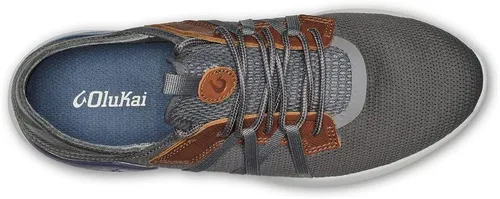 Miniatura 2 de OLUKAI Mio Li - Zapatos deportivos para hombre, malla ligera y transpirable, suela de goma de ajuste cómodo y agarre húmedo, Eyestays de cuero