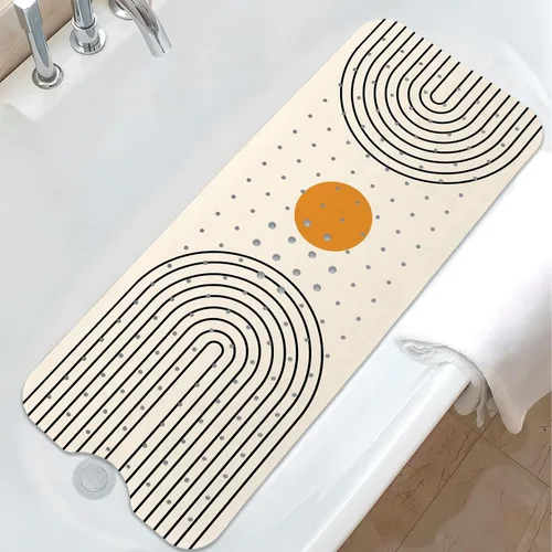 Miniatura 23 de Tapete de baño de sirena antideslizante, bonito tapete de baño de goma para bañera, tapete de baño para niños y niñas pequeñas, tapete de ducha