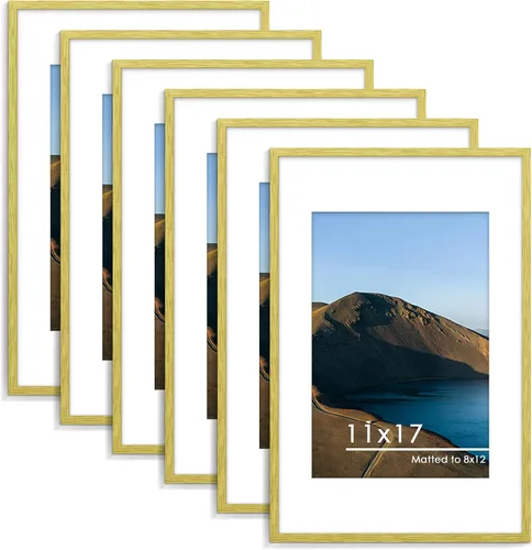 Miniatura 58 de PEALSN - Juego de 6 portarretratos de 5 x 7 pulgadas para fotos de 4 x 6 pulgadas con paspartú/5 x 7 pulgadas sin paspartú, para montaje en Negro