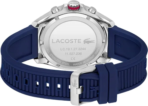 Miniatura 3 de Lacoste Reloj de cuarzo de acero inoxidable para hombre con correa de silicona azul 22 Modelo 2011154 Azul Patchwork Reloj de cuarzo cronógrafo