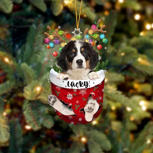 Miniatura 115 de Adorno de Navidad personalizado para perro Airedale Terrier en bolsillo de nieve, adorno para árbol de Navidad, idea de regalo para amantes