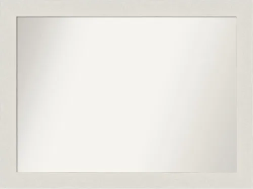 Miniatura 296 de Amanti Art Espejo de baño blanco para sobre el fregadero, 24 x 24 pulgadas, hecho a medida, espejo de tocador cuadrado blanco estrecho, marco