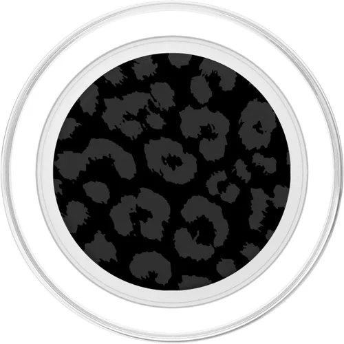 Miniatura 2 de Estampado de guepardo gris y negro, patrón de piel de leopardo PopSockets Adhesivo PopGrip