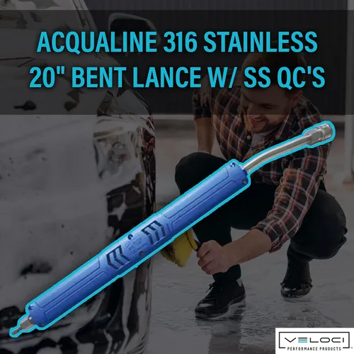 Miniatura 2 de MTM Hydro Acqualine - Kit de extensión para lavadora a presión, 20 pulgadas, lanza de espuma doblada de grado comercial
