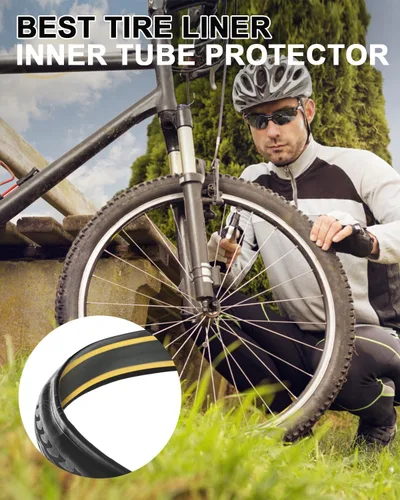 Miniatura 6 de Forro para neumático de bicicleta, protector contra pinchazos del tubo interior compatible con 12" 16" 18" 20" 24" 26" 27.5" 29" 2-29.0 in x 1.5 in