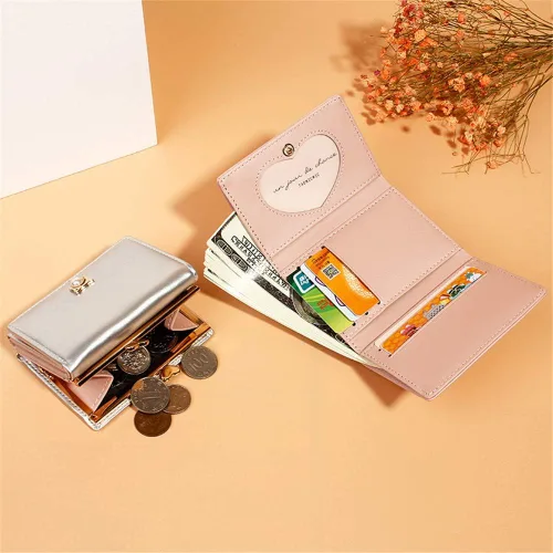 Miniatura 2 de JIUFENG - Cartera corta para mujer, diseño coreano