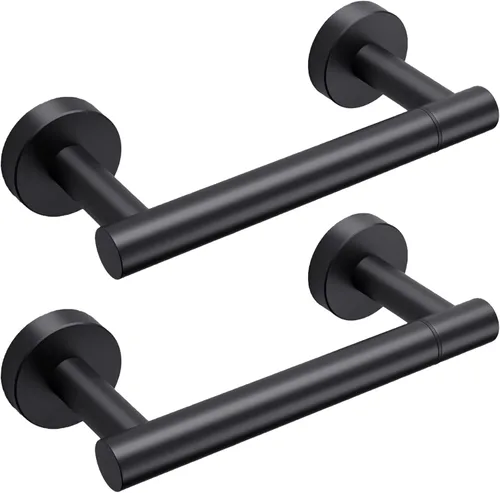 Miniatura 19 de Day Moon™ Soporte de pared para papel higiénico blanco mate, soporte giratorio moderno para rollo de papel higiénico