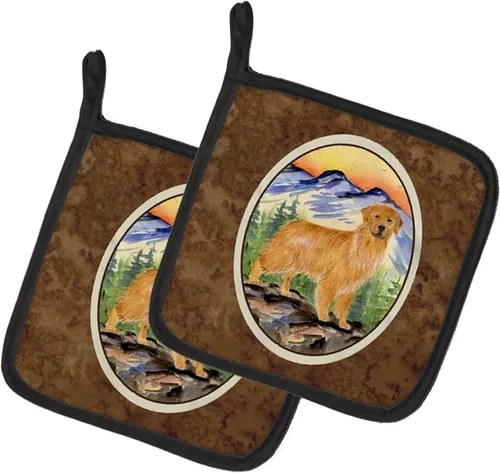 Miniatura 219 de Caroline's Treasures SS8617PTHD - Juego de soportes para ollas de cocina resistentes al calor, almohadillas calientes para horno para cocinar, Husky
