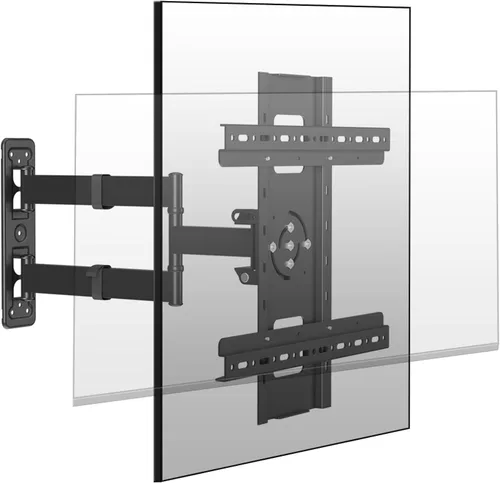 Soporte vertical de pared para TV de 32 a 60 pulgadas, soporte de TV de movimiento completo con rotación vertical de 90°, inclinación giratoria de
