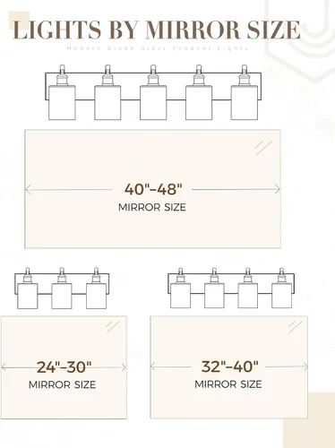 Miniatura 3 de Lámpara de tocador de baño de 3 luces, aplique de pared de níquel cepillado, lámpara de baño moderna con vidrio transparente, VL01BN-3 Níquel
