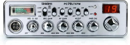 Miniatura 2 de Uniden PC78LTXFM Radio CB Profesional de 40 canales con modo dual AM/FM, medidor SWR integrado, función PA/CB, corte alto, control de ganancia