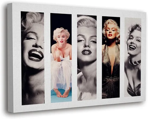 Miniatura 19 de SpiritualHands Marilyn Monroe - Lienzo decorativo para pared y póster – Decoración femenina moderna de maquillaje femenino, impresión de moda