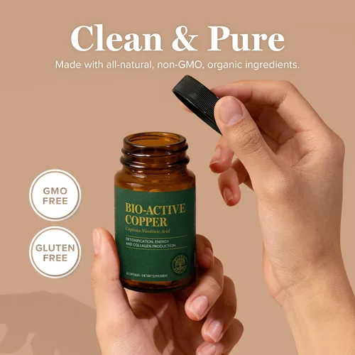 Miniatura 3 de Suplemento de cobre bioactivo de curación global Cu1 – El ácido nicotínico cuproso ayuda a desintoxicar el cuerpo desde adentro – Apoya el sistema