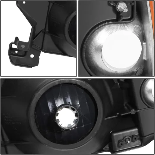 Miniatura 5 de DNA MOTORING HL-OH-F15087-BK-AM Juego de luces de esquina estilo de fábrica para FORD BRONCO 1987-1991 FORD F-150 1987-1991 FORD F-250 1987-1991