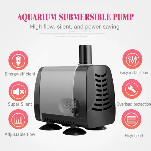 Miniatura 2 de Mylivell Bomba de agua sumergible, bomba de fuente de agua de 11 W, 350 GPH, bomba de agua ultra silenciosa con cable de alimentación de 5 pies
