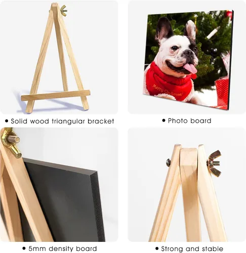 Miniatura 2 de Marco de fotos de perro personalizado con caballete, regalo conmemorativo personalizado para mascotas para amantes de las mascotas, retrato