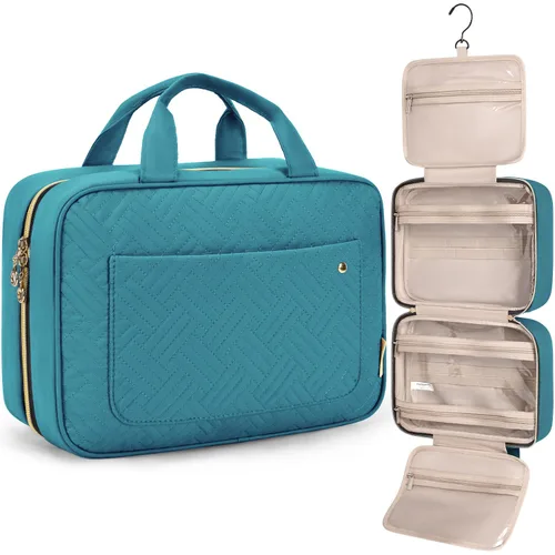 Miniatura 24 de Bolsa de viaje con gancho para colgar, resistente al agua, organizador de cosméticos, bolsa de viaje para accesorios, champú, contenedor