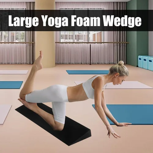 Miniatura 3 de Cuña en cuñas para sentadillas grandes de espuma de yoga, bloque de cuña para sentadillas profundas y estiramiento de pies, tabla inclinada