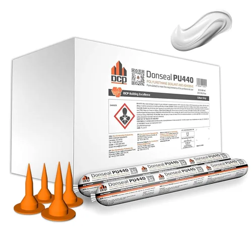 Miniatura 8 de DCP Donseal PU440 Sellador de poliuretano para hormigón, acera, 1 paquete – Relleno de junta de expansión, masilla que no se hunde para cimientos