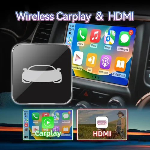 Miniatura 2 de Adaptador inalámbrico de TV para automóvil, convertidor HDMI a USB, compatible con Fire TV Stick, consolas de juegos, adaptador HDMI Carplay solo